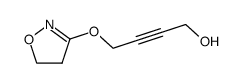 2-Butyn-1-ol,4-[(4,5-dihydro-3-isoxazolyl)oxy]-(9CI) structure