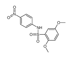 2,5-dimethoxy-N-(4-nitrophenyl)benzenesulfonamide结构式