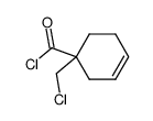 3-Cyclohexene-1-carbonylchloride,1-(chloromethyl)-(8CI)结构式