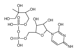4-Diphosphocytidyl-2-C-methyl-D-erythritol (CDP-ME)结构式
