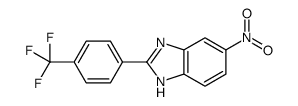 6-nitro-2-[4-(trifluoromethyl)phenyl]-1H-benzimidazole结构式