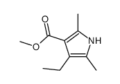 2,5-二甲基-4-乙基吡咯-3-羧酸甲酯结构式