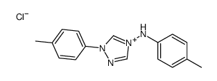 N,1-bis(4-methylphenyl)-1,2,4-triazol-4-ium-4-amine,chloride Structure