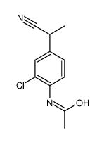 2-(4-ACETAMINO-3-CHLOROPHENYL)PROPIONITRILE Structure