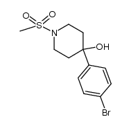4-(4-bromophenyl)-1-(methanesulphonyl)piperidin-4-ol Structure