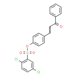 4-(3-OXO-3-PHENYL-1-PROPENYL)PHENYL 2,5-DICHLOROBENZENESULFONATE Structure