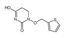 2,4(1H,3H)-Pyrimidinedione, 5,6-dihydro-1-(2-thenyloxy)-结构式