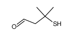 3-mercapto-3-methylbutanal Structure