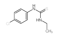 Thiourea,N-(4-chlorophenyl)-N'-ethyl- Structure