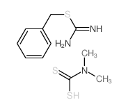 benzylsulfanylmethanimidamide; dimethylaminomethanedithioic acid结构式