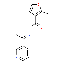 2-methyl-N'-[(1Z)-1-(pyridin-3-yl)ethylidene]furan-3-carbohydrazide Structure