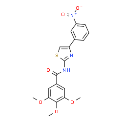 3,4,5-trimethoxy-N-(4-(3-nitrophenyl)thiazol-2-yl)benzamide Structure