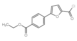 4-(5-氯酰基-呋喃)-苯甲酸乙酯结构式