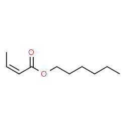 (Z)-2-Butenoic acid hexyl ester structure