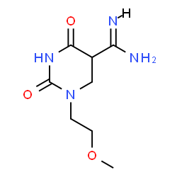 1-(2-METHOXY-ETHYL)-2,4-DIOXO-HEXAHYDRO-PYRIMIDINE-5-CARBOXAMIDINE Structure