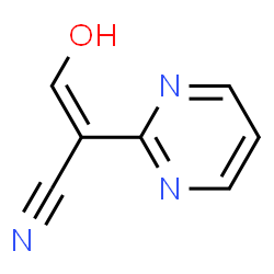 2-Pyrimidineacetonitrile, alpha-(hydroxymethylene)- (9CI) Structure