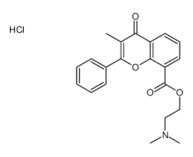 2-(DIMETHYLAMINO)ETHYL 3-METHYL-4-OXO-2-PHENYL-4H-CHROMENE-8-CARBOXYLATE HYDROCHLORIDE结构式