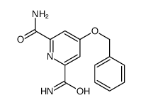 4-phenylmethoxypyridine-2,6-dicarboxamide结构式