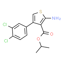 Isopropyl 2-amino-4-(3,4-dichlorophenyl)thiophene-3-carboxylate Structure