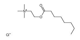 trimethyl(2-octanoyloxyethyl)azanium,chloride Structure