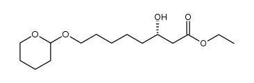 (3S)-ethyl 3-hydroxy-8-((tetrahydro-2H-pyran-2-yl)oxy)octanoate Structure