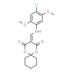 3-(((4-chloro-2,5-dimethoxyphenyl)amino)methylene)-1,5-dioxaspiro[5.5]undecane-2,4-dione picture