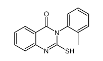 2-疏基-3-邻甲苯-3H-喹唑啉-4-酮结构式