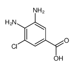 3,4-diamino-5-chlorobenzoic acid Structure