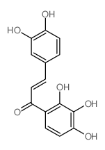 3-(3,4-dihydroxyphenyl)-1-(2,3,4-trihydroxyphenyl)prop-2-en-1-one Structure