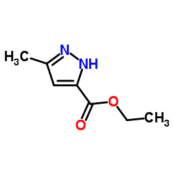 Ethyl 3-methyl-1H-pyrazole-5-carboxylate structure