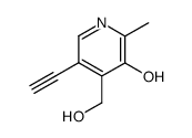 5-ethynyl-4-hydroxymethyl-2-methyl-pyridin-3-ol结构式