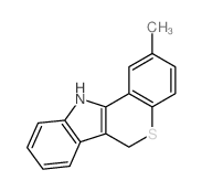 2-methyl-6,11-dihydrothiochromeno[4,3-b]indole结构式