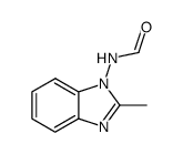N-(2-methyl-benzoimidazol-1-yl)-formamide结构式