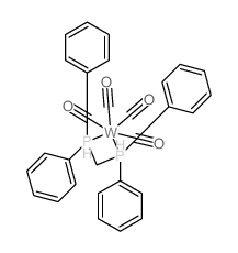 carbon monoxide,diphenylphosphaniumylmethyl(diphenyl)phosphanium,tungsten结构式