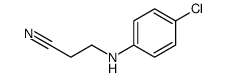 3-(4-chloroanilino)propanenitrile Structure