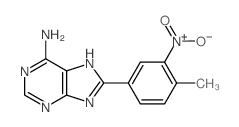 8-(4-methyl-3-nitro-phenyl)-7H-purin-6-amine Structure