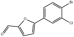 5-(4-bromo-3-chlorophenyl)furan-2-carbaldehyde Structure