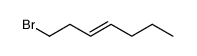 1-bromo-hept-3-ene Structure