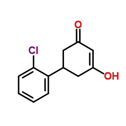 5-(2-Chlorophenyl)-3-hydroxy-2-cyclohexen-1-one结构式