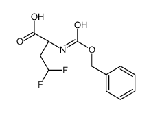 (2S)-4,4-difluoro-2-(phenylmethoxycarbonylamino)butanoic acid结构式