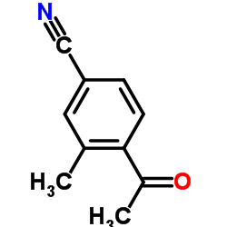 Benzonitrile,4-acetyl-3-methyl-(9CI) Structure