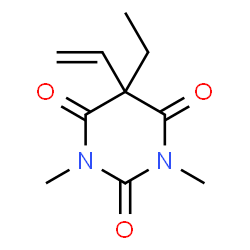 2,4,6(1H,3H,5H)-Pyrimidinetrione,5-ethenyl-5-ethyl-1,3-dimethyl-(9CI) Structure