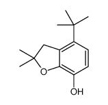4-tert-butyl-2,2-dimethyl-3H-1-benzofuran-7-ol结构式