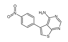 5-(4-硝基苯基)-噻吩并[2,3-d]嘧啶-4-胺结构式