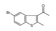 3-acetyl-5-bromo-2-methylbenzo[b]thiophene Structure