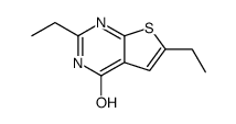 Thieno[2,3-d]pyrimidin-4(1H)-one, 2,6-diethyl- (9CI) structure