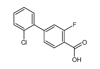 2-氯-3-氟-[1,1-联苯]-4-羧酸结构式