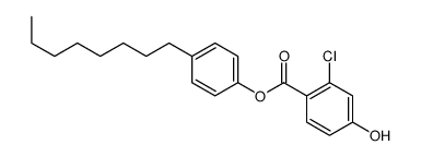 2-Chloro-4-hydroxybenzoic acid 4-octylphenyl ester Structure