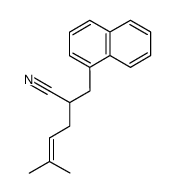α-Prenyl-1-naphthylpropionitril Structure