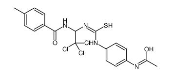 N-[1-[(4-acetamidophenyl)carbamothioylamino]-2,2,2-trichloroethyl]-4-methylbenzamide Structure